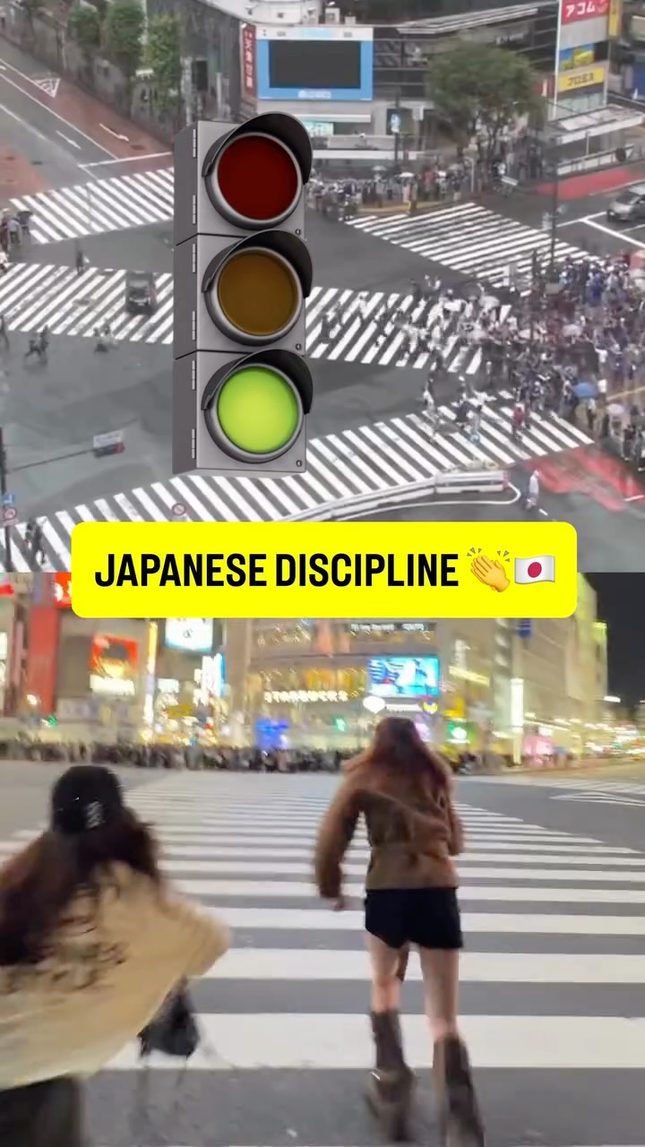 🚨🚦 𝐓𝐇𝐈𝐒 𝐈𝐒 𝐓𝐇𝐄 𝐉𝐀𝐏𝐀𝐍𝐄𝐒𝐄 𝐌𝐄𝐍𝐓𝐀𝐋𝐈𝐓𝐘 👏

Japanese fans ran onto the famous Shibuya Crossing in Tokyo to celebrate their draw against the Netherlands.

They celebrated for only 40 seconds while the pedestrian light was green. 🟢

𝙏𝙃𝙀𝙔 𝘿𝙄𝘿 𝙉𝙊𝙏 𝘽𝙍𝙀𝘼𝙆 𝘼𝙉𝙔 𝙏𝙍𝘼𝙁𝙁𝙄𝘾 𝙍𝙐𝙇𝙀𝙎! 😭🇯🇵

The moment the light turned red, everyone stopped celebrating and returned to the sidewalk. 😂👏