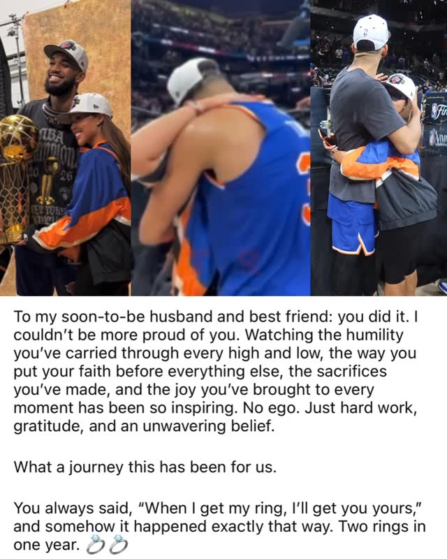 #TSRBaeWatch: #JordynWoods congratulates her soon-to-be hubby #KarlAnthonyTowns on winning the NBA Championship. ❤️🏀 (✍🏾: #TSRStaffLG)