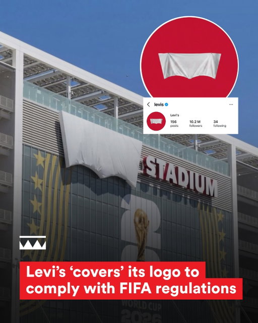Levi’s just outsmarted FIFA 😂

When asked to cover its logo to comply with FIFA World Cup branding rules, Levi’s did exactly that.

They covered the logo but left its distinctive shape visible, making it still obvious which brand was behind the cover.

Then they changed their Instagram profile to a picture of the covered logo, making it clear they were the ones behind it.

Resulting in the brand becoming a major talking point and, as some people are calling it, an “unofficial sponsor.”

#fifa #fifaworldcup #marketing #meme #levis