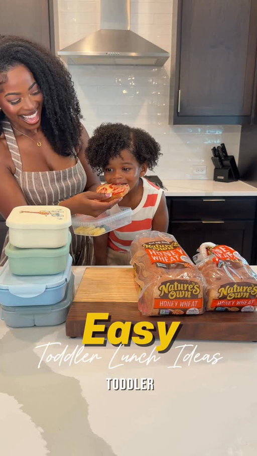 Packing daycare lunches for a picky toddler has definitely been trial and error 😅🍞 

#ad Lately these easy toddler lunch ideas have been such a win for us! PB&Js with fun sandwich cutters, banana peanut butter roll ups, easy pizza sandwiches & more using @naturesownbread Honey Wheat bread 🫶🏾I also love that Nature’s Own recently launched a new recipe with a simpler ingredient list, the same great taste, and it’s Non-GMO 
Project Verified 👏🏽 #NaturesOwnPartner #toddler #ToddlerLunchIdeas  #GetBreaducated