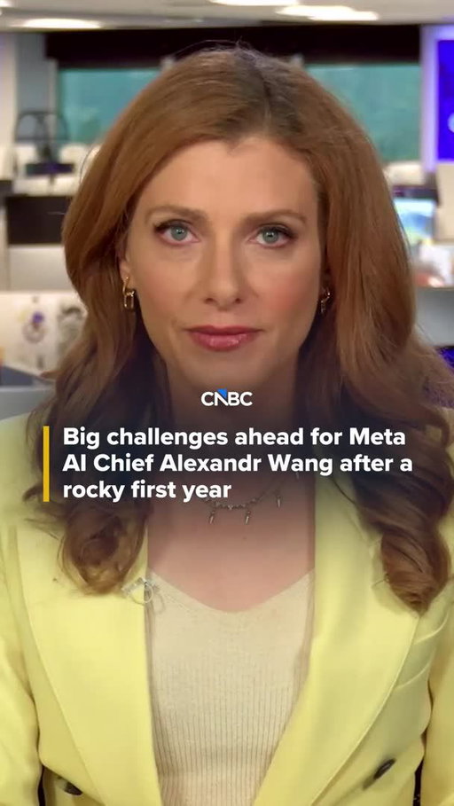 A year after spending over $14 billion to bring in Alexandr Wang and a group of his top Scale AI engineers to revamp its artificial intelligence efforts, Meta is at least back on the map in AI, though it's still far behind OpenAI, Anthropic and Google in the market.

CNBC's Julia Boorstin has the details.

Find the full report at the link in bio.