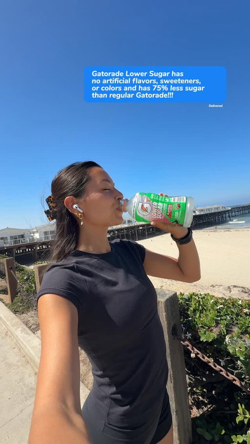 #GatoradePartner POV: you’re my @gatorade Lower Sugar drink 😘My current fav way to hydrate!!