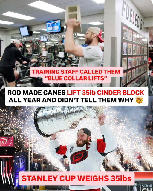Rod sneakily built in a 35 pound cinderblock lift into the Canes off-ice workouts, called it “Blue Collar Presses”, and the boys never thought anything of it…

Turns out he was having them practice lifting the Cup all season long 🔥🤯 

(via @canes)