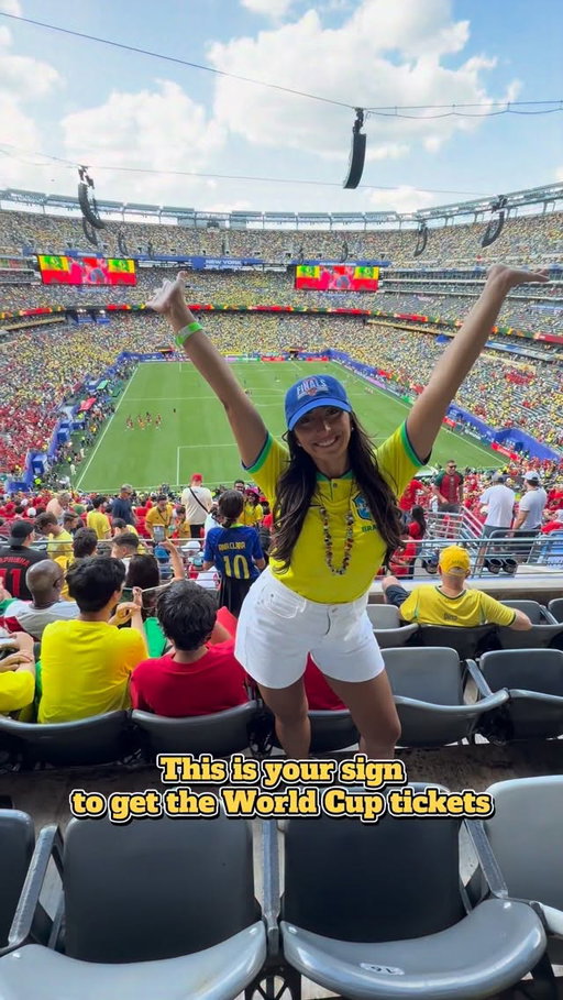 One of those moments you truly have to see for yourself!Huge thank you to @vividseats for making this dream possible! ⚽️🇧🇷🇲🇦

Experience it for yourself and grab the lowest prices guaranteed on the Vivid Seats app #worldcup #brazil #morocco #vividseats