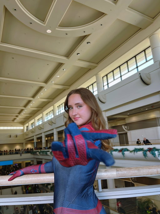 in honour of the @spidermanmovie press tour starting… 🕷️❤️
 
little throwback to @megaconorlando 2024! what do you guys think… is it time to upgrade the suit? 👀
 
#spiderman #spidermancosplay #cosplaygirl #brandnewday #marvel