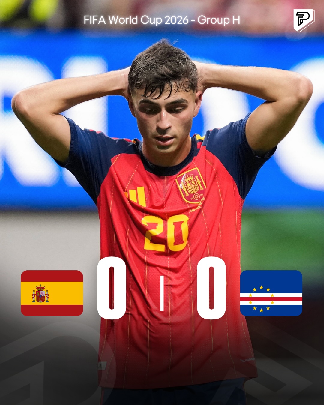 Spain, ranked No. 2 in the world, remain deadlocked with No. 67 ranked Cape Verde heading into the final minutes of the match.

Cape Verde have frustrated the European giants with a disciplined defensive performance and are closing in on a historic result.

Would this be one of the biggest international football upsets of the year? 👀⚽

#viral #pubity #2026worldcup