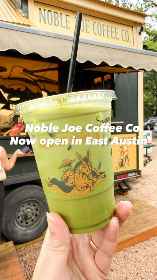 Welcome to East Austin @noblejoecoffee 🍵☕️!

The newest coffee truck is posted up outside @zedsicecream on Harvey Street and now open daily until 2pm! You know my love for matcha runs deep, so I had to try the 🥭 mango matcha! It was v good! Next up, the blackberry crumble matcha since blackberry crumble is on this location only permanently!

Got hubs a double shot espresso with splash of lemonade and sparkling water and it was a hit 🍋

Now to get a coffee truck to open in my neighborhood stat! Any coffee spots looking to open just east of 183?!? Pleaseeeeeee 🙏🏽
-
-
-
#nowopen #coffeetruck #matchalatte #baristadaily #austintx 
East Austin, new coffee truck, matcha, coffee, open daily, caffeine fix, Austin TX