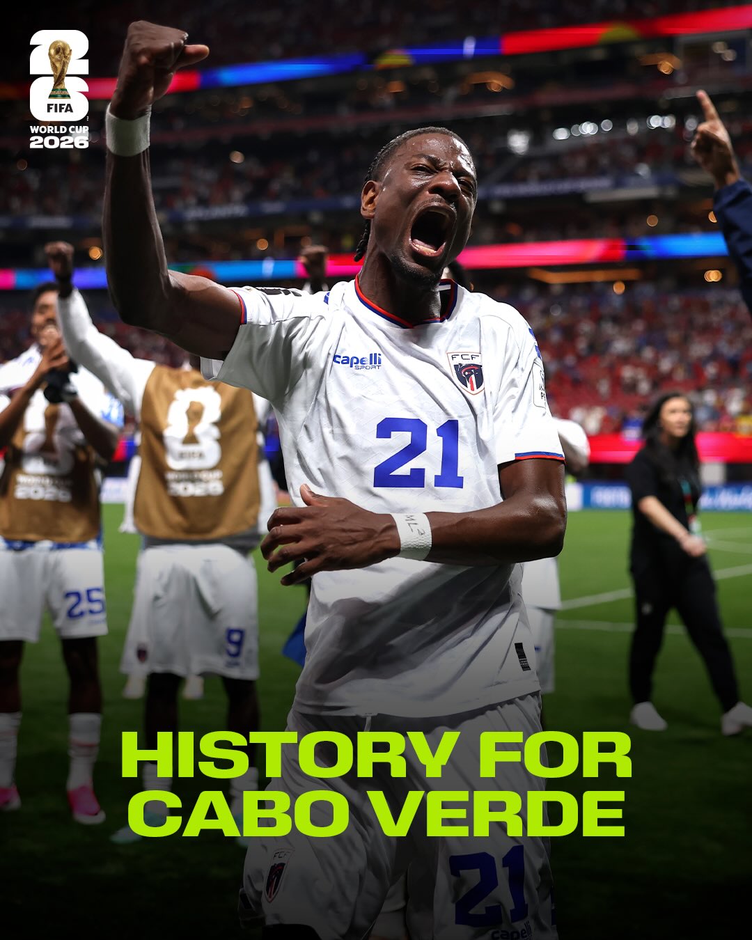 What a moment for Cabo Verde! 🇨🇻

The Blue Sharks earn their first-ever @FIFAWorldCup point on their tournament debut with a 0-0 draw against Spain at Atlanta Stadium 🙌