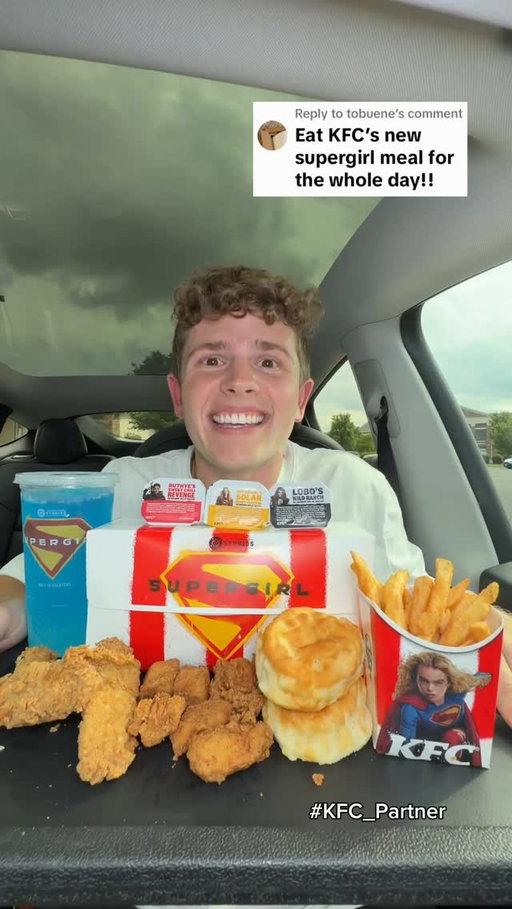 This meal got me feeling powered up💪🏼 Go get the Supergirl Ultimate Meal now, and catch SUPERGIRL only in theaters June 26th!

#supergirl #kfc #kfc_partner #mukbang #thefoodguy @kfc @supergirl