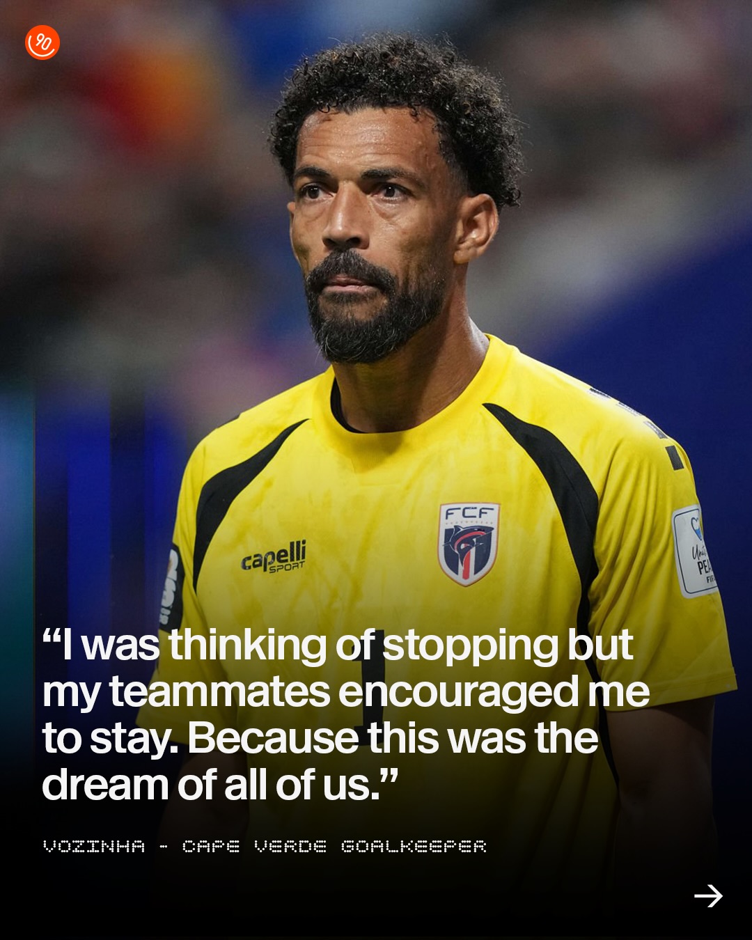 40-year-old Vozinha just wrote his name into the World Cup history books, but it almost wasn’t to be for the veteran Cape Verde keeper...