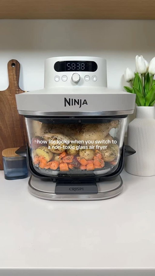 your favorite glass air fryer 🤝 on sale for a limited time
 
✨ XL capacity
✨ Non-toxic glass
✨ Prep, cook, serve, store
✨ 6 presets + temp control
✨ Fast, crispy results
✨ Everyday + family-sized meals 

#NinjaCRISPiPro