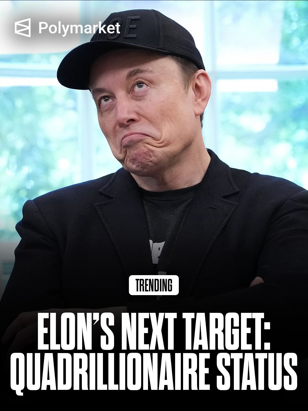 When SpaceX went public in the biggest IPO ever last Friday, Elon Musk officially became the world’s first trillionaire.

Some speculate he already has his sights set on quadrillionaire status, with Musk himself calling it “not impossible.”

Musk’s current net worth is around 3% of U.S. GDP, and becoming a quadrillionaire would make him worth more than the entire global economy.

There’s a 94% chance Elon Musk is the richest person in the world this year.