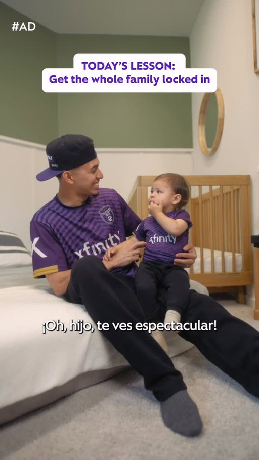 Gotta show the smallest fan how to be the biggest fan⚽️ @xfinity #xfinitypartner
