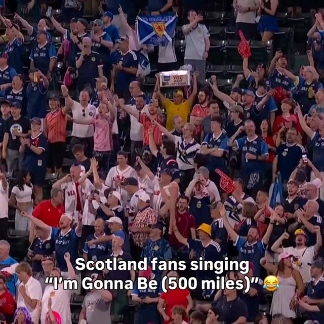 Scotland fans takeover Fenway Park 🏴󠁧󠁢󠁳󠁣󠁴󠁿🔥