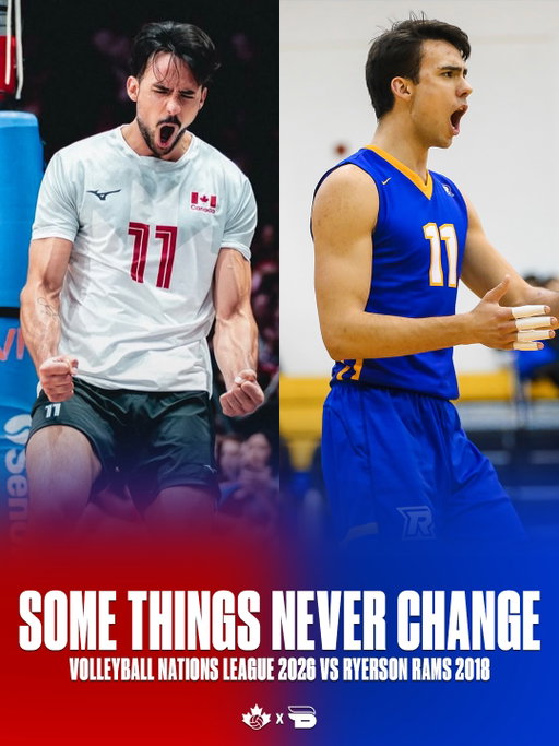 The journey continues 🇨🇦

From his time as a Ryerson Ram to his third season representing Team Canada in the VNL, Xander Ketrzynski continues to make his mark on the international stage.

#BeBold