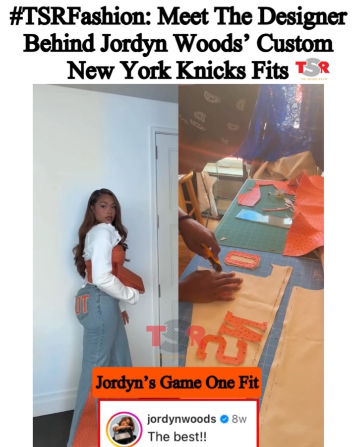 #TSRFashion: #Roomies, can we talk about the fits?! 🔥 While the NBA champions, the New York Knicks, have been celebrating their victory, we can’t get over #JordynWoods and how she served in custom courtside lewks! From statement pieces to elevated Knicks-inspired fashion moments, we did a little digging and found the designer behind the custom creations keeping Jordyn game-day ready. We reached out to the designer #Zunyda, who has been working with the entrepreneur since last year! SWIPE to learn more about the fashion stylist and see the process behind her work that has been taking over the innanet! 🏀🔥💪🏾✍🏾#TSRStaffASx 📹 @zunyda @tailoredbyzunyda