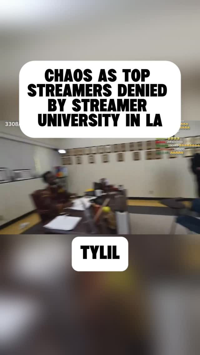 Streamers were getting denied left and right at Kai Cenat's Streamer University applications in Los Angeles 🎓❌