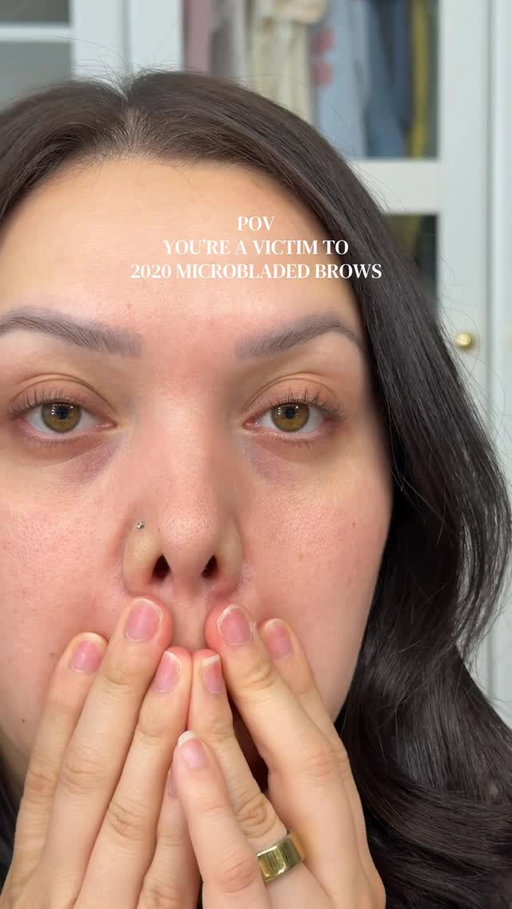 I honestly love them but think I’m ready to laser them off and embrace my natural shape 👀💖

#microblading #makeuphack #fyp