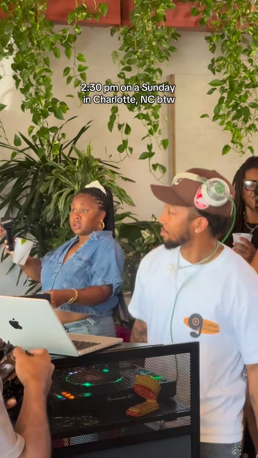 @gatherndgroove Day party by @teejaysuave at Folia in Charlotte, NC was onnn and POPPPINNN 🤪 #charlotte #dayparty #thingstodo #nc #southend