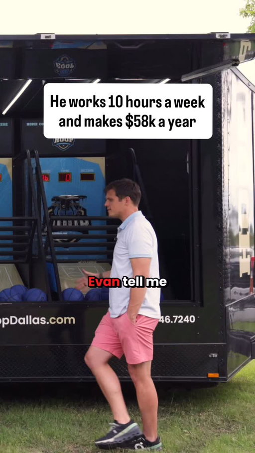 He works 10 hours a week and makes $58k a year