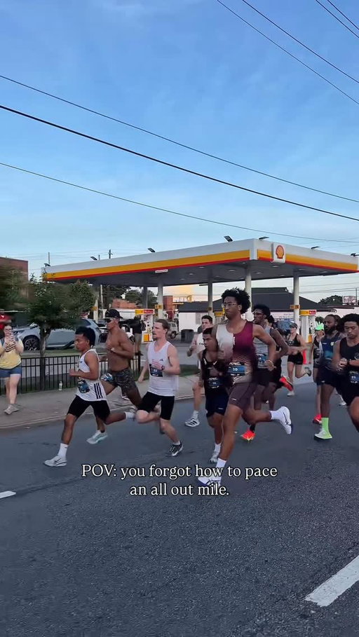 POV: you forgot how to pace an all out mile. 

If you’re not first, you’re last. 

Avg pace: 4:50

Ideally, you want to finish the final 400m faster than the first 400m. 

I didn’t listen to my own advice. 

Drop your fastest mile times. 

#run #runners #mile #challenge