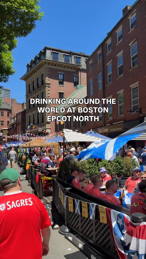 Everyday in Boston feels like being in Epcot 😂 #WorldCup #WorldCupBoston #Tartanarmy
