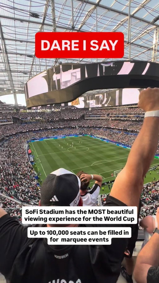 The Los Angeles Stadium in Inglewood, CA (SoFi Stadium) is a state-of-the-art, multi-BILLION dollar venue 😳

It is well known for the futuristic design, including both a translucent canopy roof and a massive “Infinity Screen”. This arena has hosted events like the Super Bowl, the 2026 World Cup and soon it will host the 2028 Olympics

Minimum seating begins at 70,000 but it has the ability to expand to 100,000 seats for major events like the World Cup

Absolutely amazing venue to experience history in

#TickPick #worldcup #fifaworldcup#worldcup2026 #fifa