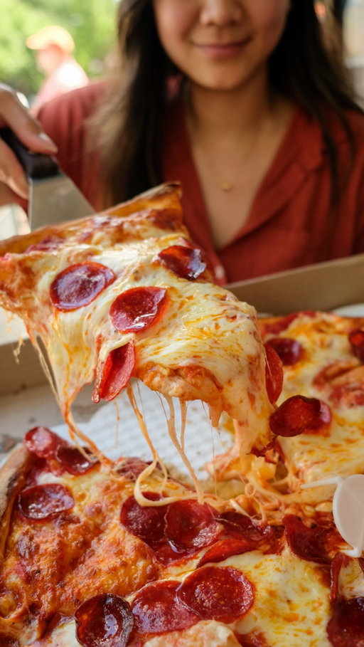 This has got to be the cheesiest pizza I’ve ever had and it paired with a crispy crust. At East village Pizza, you will find the only place in NYC where you can get a double stacked pizza pie which is essentially 2 full 18 inch pies baked stacked on top of each other with buffalo chicken on the bottom, pepperoni pizza on top! 🍕🍕 #nycpizza #nyceats #nycfoodie #eatingnewyork #pizzanyc