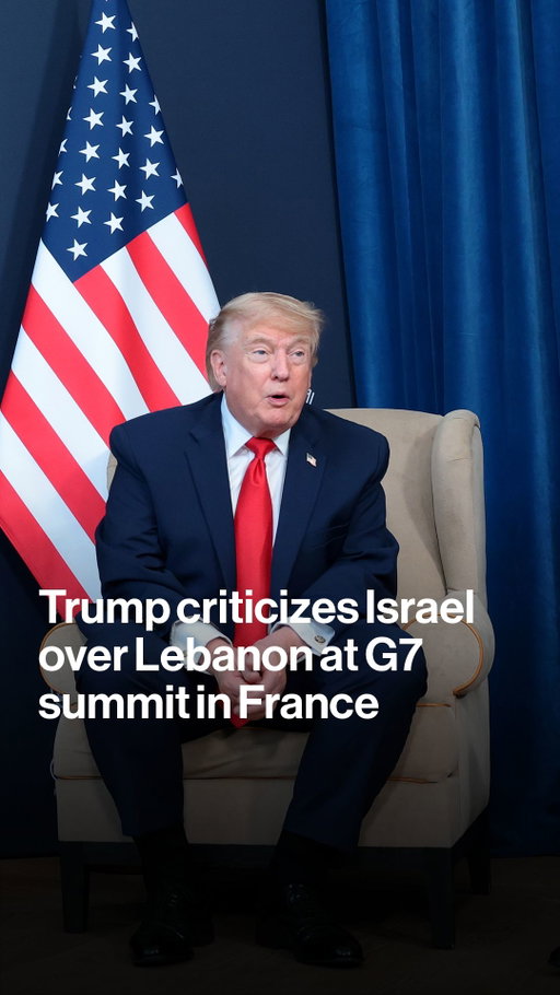 "Without me there would be no Israel."

Donald Trump expressed frustration with Benjamin Netanyahu on the sidelines of the G7, criticizing Israel's strikes in Lebanon and suggesting Syria would do a better job fighting Hezbollah.

Tap the link in bio for more.