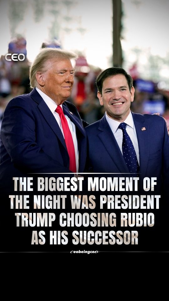 Donald Trump nominated Senator Marco Rubio to serve as Secretary of State in November 2024 (taking office January 21, 2025), a move widely seen as aligning his second administration with a experienced foreign policy voice who transformed from a 2016 rival into a trusted ally. While Vice President JD Vance is often considered the primary heir to the "America First" movement, Rubio is regarded as a key figure in the future of the party, with some analysts seeing him as a potential 2028 
Reasons for selecting Rubio included:
Foreign Policy Expertise & Alignment: As a high-ranking member of the Senate Foreign Relations Committee and Vice Chair of the Senate Intelligence Committee, Rubio possesses extensive foreign policy experience. He aligns with Trump’s "America First" approach, emphasizing national interests, particularly regarding China, Iran, and Venezuela.
From Rival to Ally: Despite a bitter rivalry during the 2016 Republican primary, Rubio became a staunch supporter of Trump. This evolution helped build trust within the Trump transition team, with officials noting a "great relationship, both professionally and personally".
Latino Outreach & Experience: Rubio is the first Latino to serve as the nation's top diplomat, strengthening the administration’s ties to key demographics.
Confirmation Strength: Rubio was widely viewed as a candidate who could be easily confirmed by the Senate, which he proved by receiving a 99-0 vote. 

Follow (us) @ceobeingceo for more!!

#geopolitics #america #viralreels #viral #reels