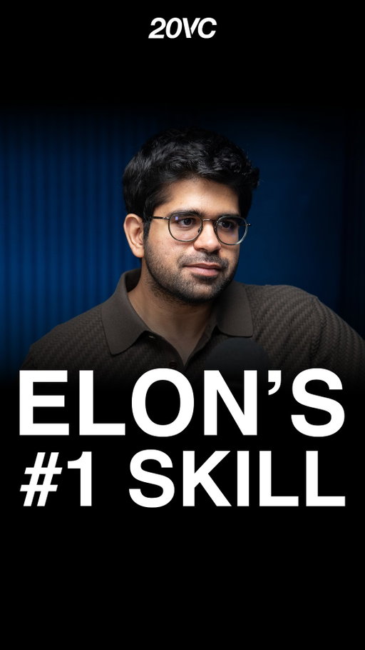 Comment "Watch" for the full conversation 👇️⁠
⁠
@perplexity CEO explains the one Elon Musk skill he would most want for himself ⁠
⁠
@aravindsrinivas x @20vc 🎧️⁠
⁠
#elonmusk #perplexity #20vc