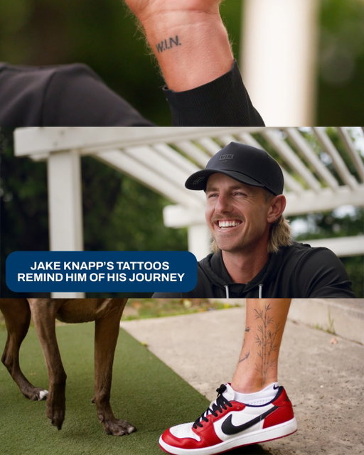 Jake Knapp’s W.I.N. tattoo has a different meaning than you think.