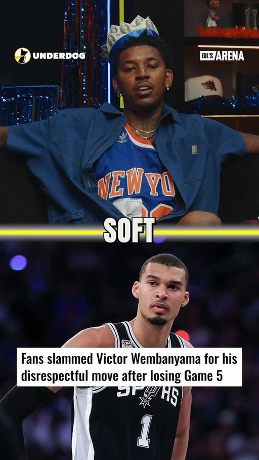 “Wemby is a soft baby” @swaggyp1 👀

#nbafinals #nba #knicks #wemby