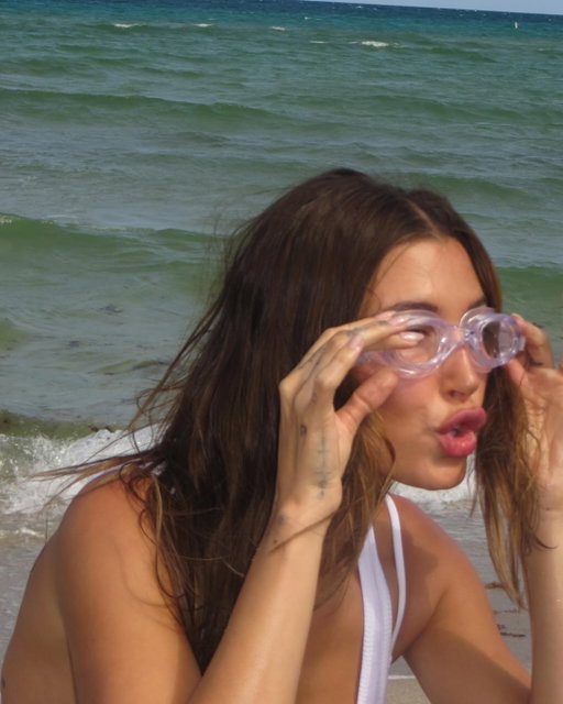 sandy on set 🐚 behind the scenes of our summer ‘26 campaign.​