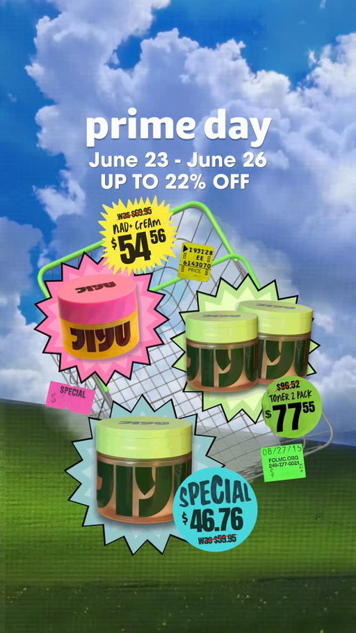 It’s almost prime dayyyyy 👀
Shop JiYu on Amazon Prime Day, June 23–26, and save up to 22% off. ✨

💗 Moisturizing NAD+ Cream ONLY $54.56
💚 Toner Pad 2 Pack ONLY $77.55
🩵 Toner Pads ONLY $46.76

Just throw it in the bag 🤑🛒