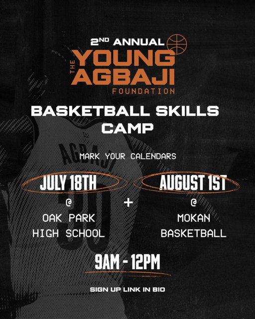 The wait is over!

We’re excited to announce TWO dates for our 2nd Annual Young Agbaji Foundation Basketball Skills Camp!

📍 July 18 at Oak Park High School
📍 August 1 at MOKAN Basketball

Join us for two mornings focused on skill development, confidence building, and lessons that extend beyond the game.

Whether you’re looking to sharpen your skills, learn from experienced coaches, or connect with other young athletes, this camp is for you!

🏀 Spots are limited. Register today through the link in our bio.

We can’t wait to see you on the court!

#YoungAgbajiFoundation #BasketballIsJustTheBeginning #KansasCityBasketball #YouthDevelopment #SkillsCamp