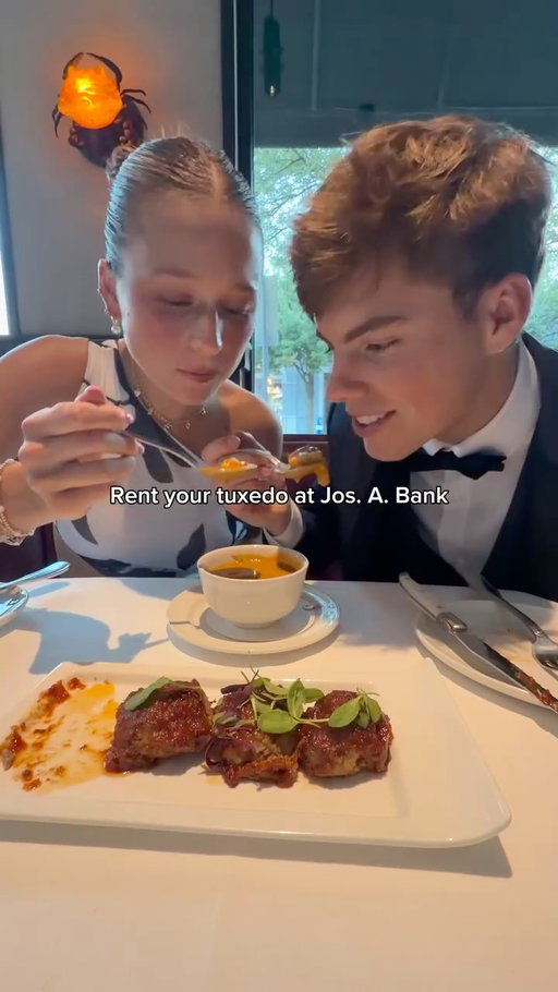 POV: You rented a tux for date night from us. 

Creator’s IG: @trevorchapmandaily
