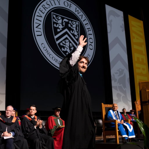 You made it Warriors! The @envwaterloo Class of ‘26 kicked off Spring Convocation in style today! Congratulations to all on this incredible achievement. 👏🏽👏🏽👏🏽 #UWaterlooGrad 🖤💛