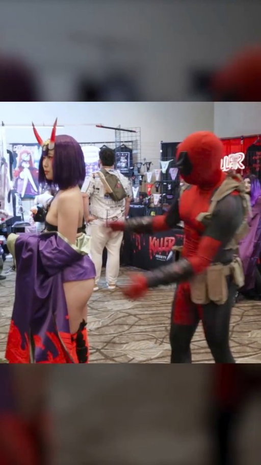 This demon lady has something Deadpool wants 😈

Shuten is @momoyu_bun
#deadpool #shuten #fatego #fgo #cosplay