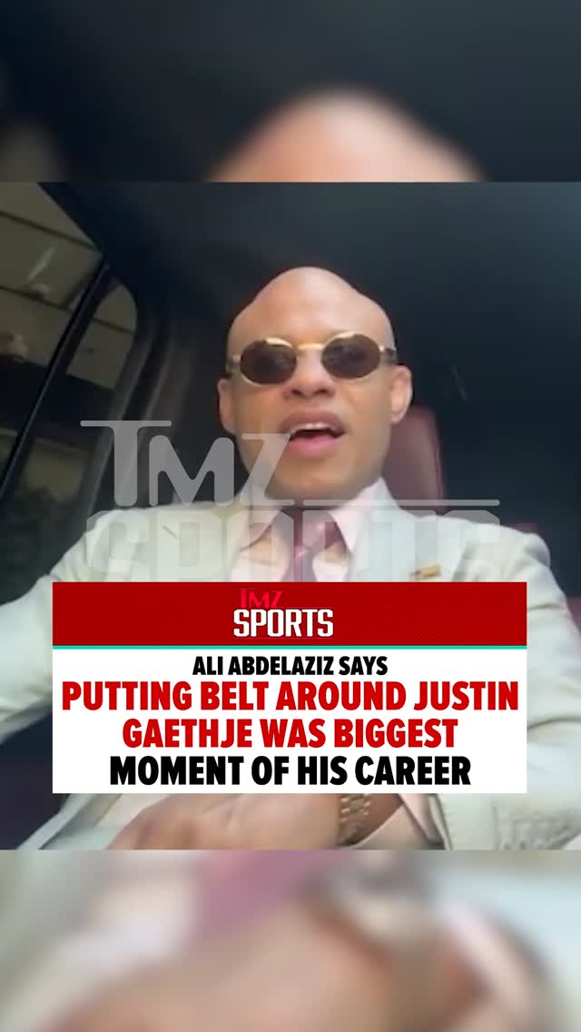 Long time manager of Justin Gaethje, Ali Abdelaziz, says that being able to put the Lightweight Belt around Justin was the biggest moment of his career!