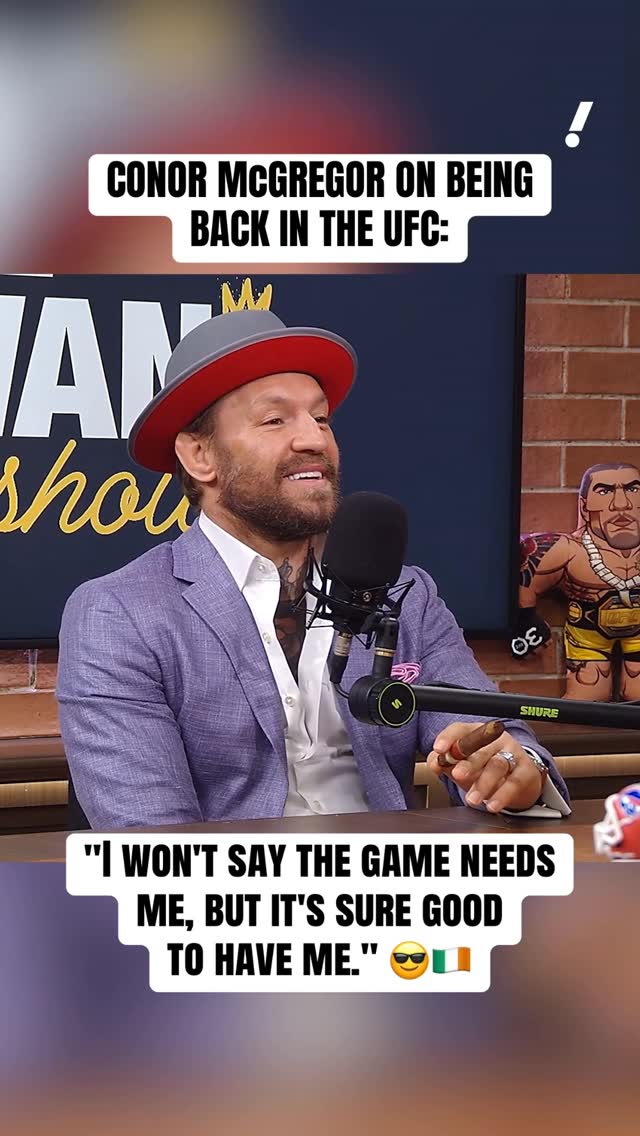 Conor McGregor on returning BACK to the UFC to fight Max Holloway at UFC 329 🙌 (via The Ariel Helwani Show)