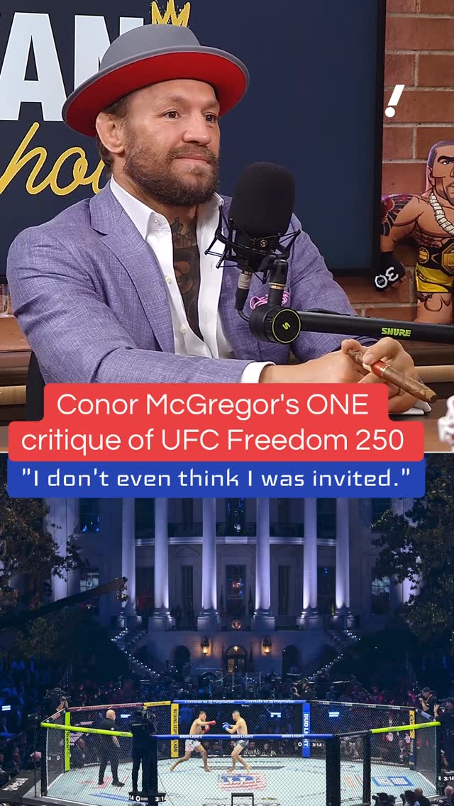 Conor McGregor said UFC missed an opportunity to platform its biggest stars at UFC Freedom 250 💁‍♂️

(via @arielhelwani)