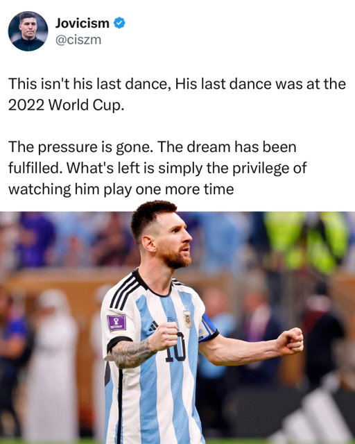 One last opportunity to witness the GOAT 🐐