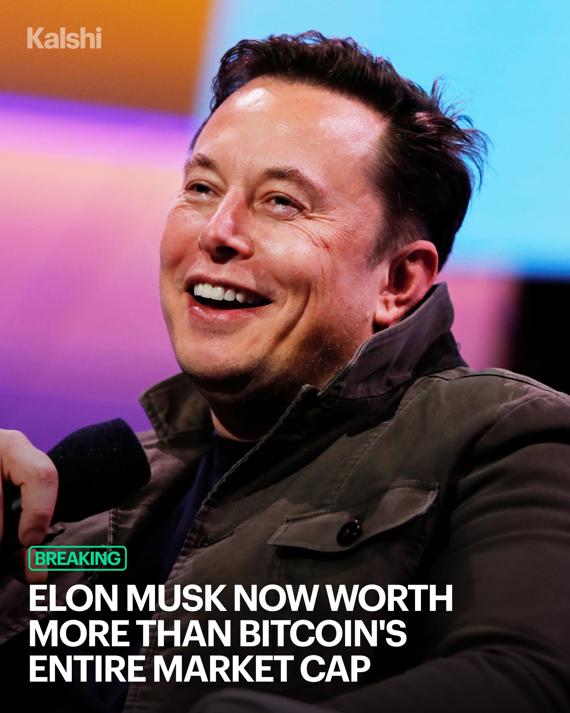 Elon Musk's net worth now exceeds Bitcoin's entire market cap after becoming the world's first trillionaire.

A $1 move in SpaceX stock can reportedly add $5–6 billion to Elon Musk's wealth.