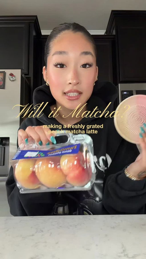 bringing my WIM series on here🍑✨ #matcharecipes #fruitmatcha #matchalatte