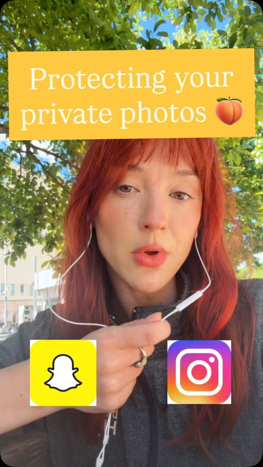 i’m shocked by how little we talk about privacy best practices for sending private photos. esp since surveys estimate about one in three adults sends or receives them. (this number seems low to me but maybe my circle is just extra fun)

it’s not your job to prevent other people from violating your privacy — it’s their job to not be evil. but here are a few ways to more safely store and send these. 

1. use a password-protected folder to store, and delete regularly. (i never recommend one-off storage apps from smaller companies because their cybersecurity tends to be worse than your phone’s software provider.)

2. use an encrypted messaging app and turn on disappearing messages 

if you talk with your teen about bodies and romance, do you also discuss private photos? do they know what it means to respect *other people’s private photos?