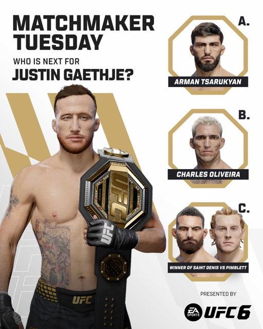 Who is next for @Justin_Gaethje? 

[ B2YB @easportsufc ]