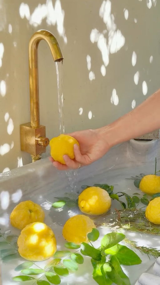 A little peek at what I’ve been working on lately ✨ I’m absolutely loving how it’s turning out. This beautiful hose faucet from @hello_goodland really inspired me to create this magical little outdoor sink, and the whole process has been so much fun from start to finish! A longer form video all about the project is definitely coming soon 🤍Let me know what you think 

 #interiorinspo #designinspo #apartmentdecor #homerenovationideas #interiordetails