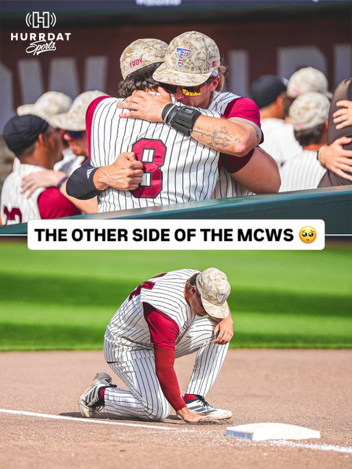 Not every team’s time in Omaha ends with raising a trophy 😢

What a run for the Troy Trojans.