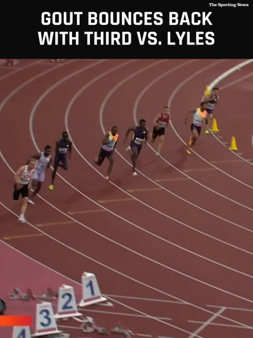 After a tough senior Diamond League debut last week, the 18-year-old Aussie powered home to finish third as Noah Lyles set a new world's best time over 150m.